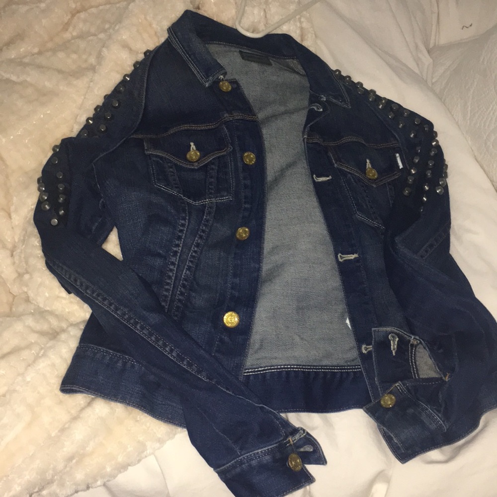 Studded jean jacket